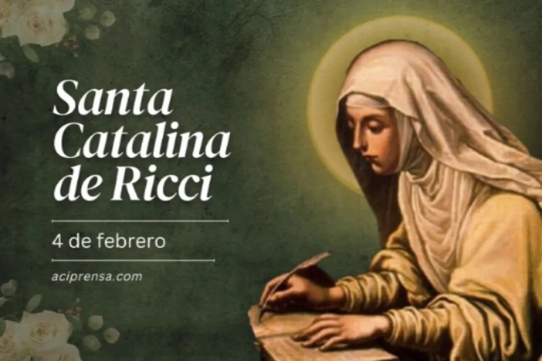 Hoy 4 de febrero celebramos a Santa Catalina  de Ricci, quien cargó a Jesús Niño y recibió los estigmas